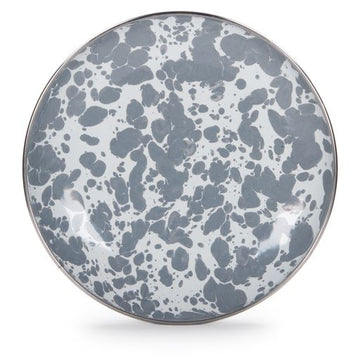 Appetizer Plates, 5.75", Gray Swirl, Set of 4